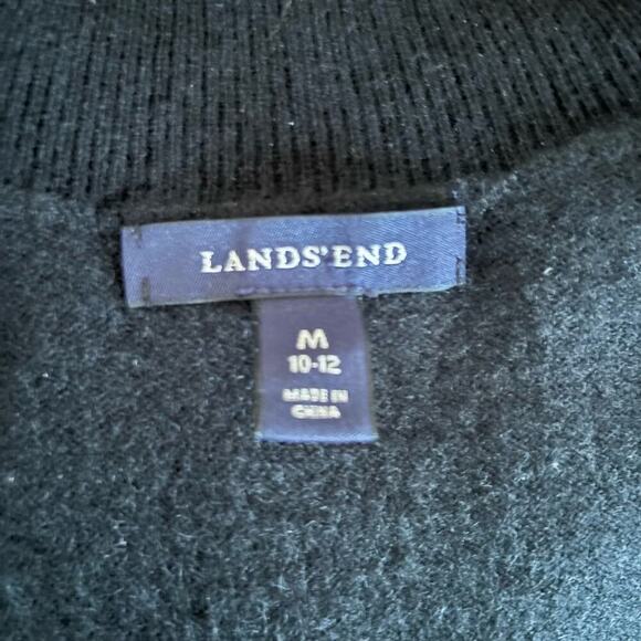 Lands End Two-Ply Cashmere Turtleneck Sweater Size M Long sleeve Super Soft - Picture 4 of 6